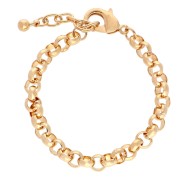Pulsera Malla Jaseron 7 mm - Dorado x17cm