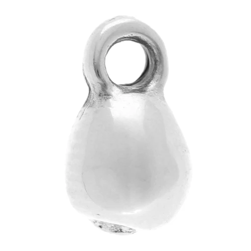 Dije gotas 7x4 mm - Chapado plateado fino envejecido x20