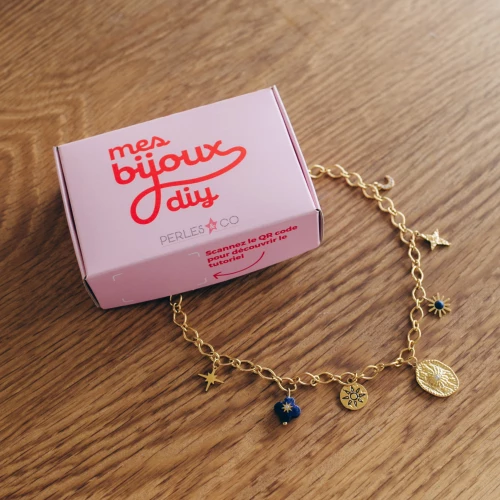My DIY Jewellery - Kit de joyería Collar Charms Astres en acero inoxidable Dorado