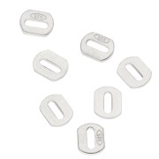 Pinzas ovaladas 4x3 mm - Plata 925 x10|raw }}