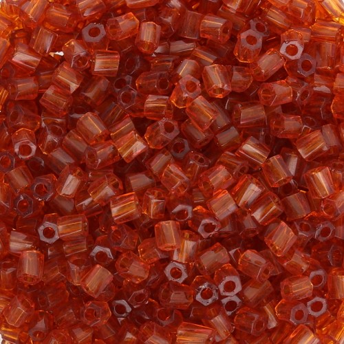 Bugles Twist Miyuki 10/0 Hex Cut 134 - Transparent Dark Topaz x10g