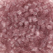 Bugles Twist Miyuki 10/0 Hex Cut 142 - Amatista ahumada transparente x10g