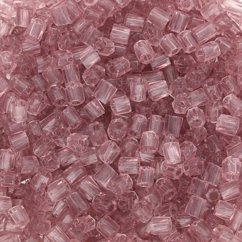 Bugles Twist Miyuki 10/0 Hex Cut 142 - Amatista ahumada transparente x10g
