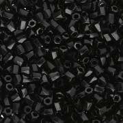 Bugles Twist Miyuki 10/0 Hex Cut 401 - Negro x10 g