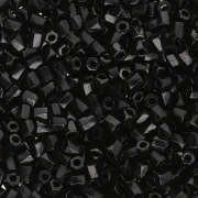 Bugles Twist Miyuki 10/0 Hex Cut 401 - Negro x10 g