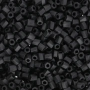 Bugles Twist Miyuki 10/0 Hex Cut 401F - Negro Opaco Mate x10g