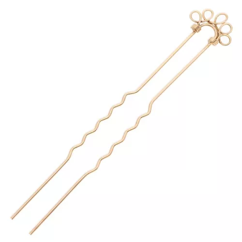 Recogedor de pelo decorativo - Dorado x1