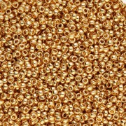 Rocalla Miyuki 15/0 191 - 24kt Gold Plated paquete de 50g