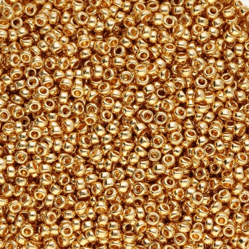 Rocalla Miyuki 15/0 191 - 24kt Gold Plated, 50 g