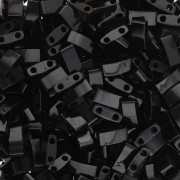 Cuentas Miyuki Half Tila 5 x 2,3 x 1,9 mm HTL-401 - Negro x 100 g