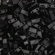 Miyuki Half Tila Beads 5x2.3x1.9 mm HTL-401 - Negro Paquete de 100g