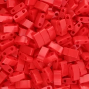 Cuentas Miyuki Half Tila 5 x 2,3 x 1,9 mm HTL-408 - Rojo opaco x 100 g