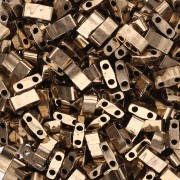 Cuentas Miyuki Half Tila 5 x 2,3 x 1,9 mm HTL-457 - Bronce oscuro metalizado x 100 g