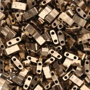 Miyuki Half Tila Beads 5x2.3x1.9 mm HTL-457 - Bronce Oscuro Metálico paquete de 100g