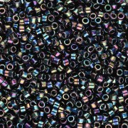 Miyuki Delica 11/0 DB0005 - Azul iris metalizado jaspeado, paquete de 100 g