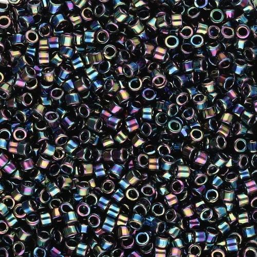 Miyuki Delica 11/0 DB0005 - Azul iris metalizado jaspeado x 100 g