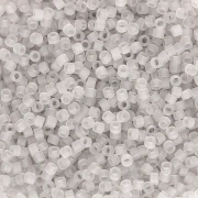 Miyuki Delica 11/0 DB1271 - Gris niebla mate transparente x 100 g