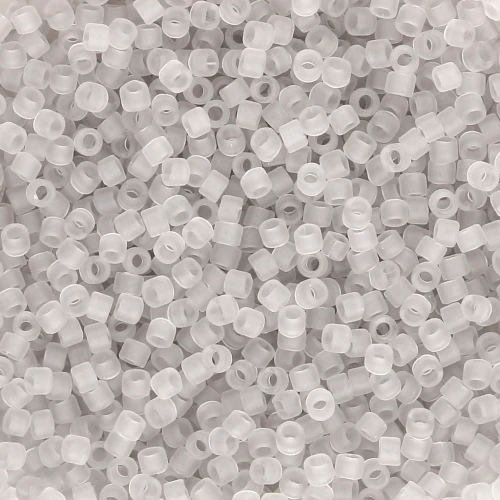 Miyuki Delica 11/0 DB1271 - Gris niebla mate transparente x 100 g