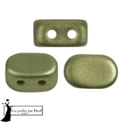 Cuentas de cristal Lipsi® de Puca® 4x6 mm - Metal Shine Olivine x10g|raw }}