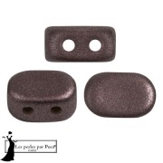 Cuentas de cristal Lipsi® de Puca® 4x6 mm - Metal Shine Plum x10g