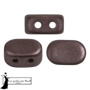 Cuentas de cristal Lipsi® de Puca® 4x6 mm - Metal Shine Plum x10g