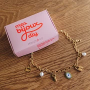 My DIY Jewellery - Kit de joyería Collar abalorios Llaves Acero Inoxidable Dorado