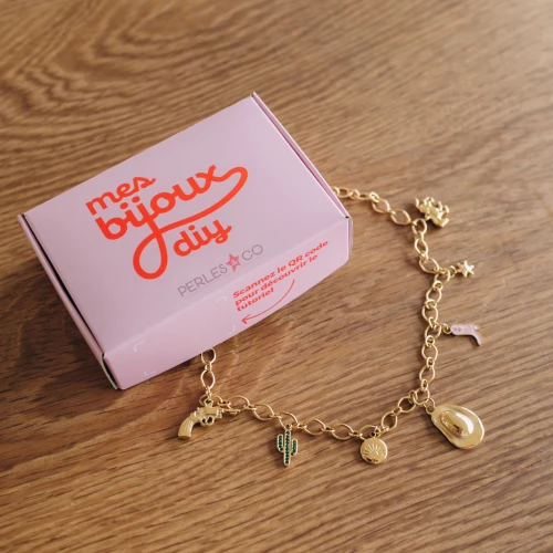 My DIY Jewellery - Kit de joyería Collar occidental de acero inoxidable Dorado