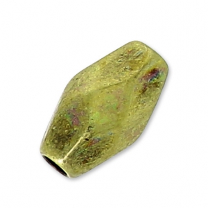 Olivas facetadas 7x4 mm bronce x5