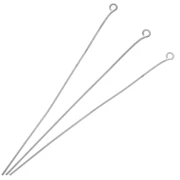 Clavos cabeza redonda 70x0,7 mm - Plateado x10