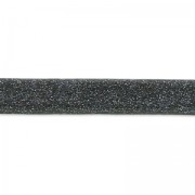 Cordón cuero reconstituido plano doble 3 mm Dark Grey Metallic x1m|raw }}