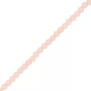 Nude - Redondas planas facetadas 3.5x3 mm - Nude Frosted x34cm Redondas planas facetadas 3.5x3 mm - Nude Frosted x34cm