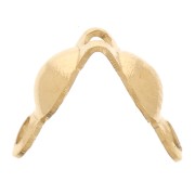 Tapa de nudo de 3 mm con anillos cerrados - Acero inoxidable 304L Dorado x25