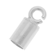 Terminales de cordón 3 mm - Plateado 925 x2