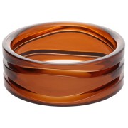 Pulsera brazalete de 66 mm de resina transparente - Auburn x1|raw }}