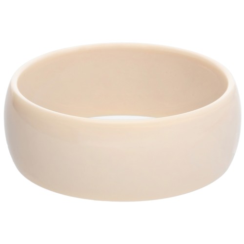 Pulsera brazalete de resina opaca de 69 mm de grosor - Nude x1