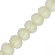 Redondas planas facetadas 4x3 mm Sand Frosted x40cm|raw }}