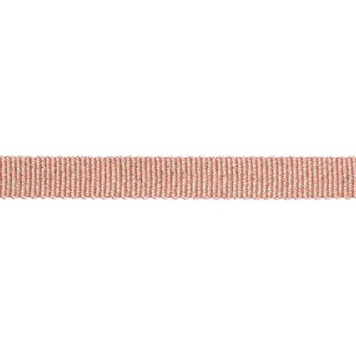 Cinta metálica Mokuba 9 mm - Hilo vintage rosa Dorado x50cm