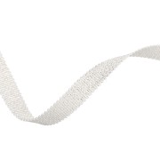 Cinta metálica Mokuba 9 mm - Hilo plateado blanco x50cm