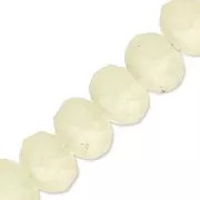 Sand - Cuentas facetadas redondas - redondas aplanadas -6x5 mm Sand Frosted x40cm Cuentas facetadas redondas - redondas aplanadas -6x5 mm Sand Frosted x40cm