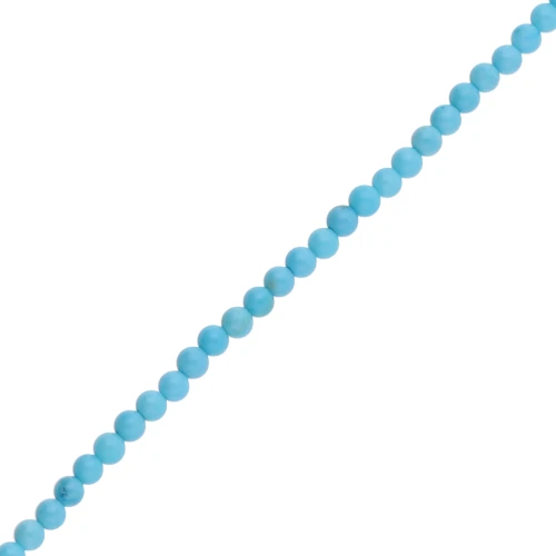 Cuentas de piedras preciosas redondas de 2.5mm - Turquesa Magnesita x38cm