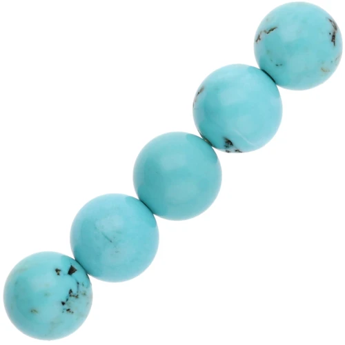 Cuentas redondas de piedras preciosas de color de 4,5 mm - Turquesa Magnesita x20
