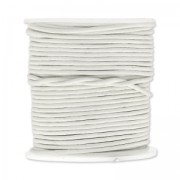 Cordón de cuero 1,5 mm Blanco x 25 m