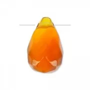 Gota facetada 6x9mm Red Agate x1