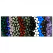 Gota facetada 6x9mm Howlite x1