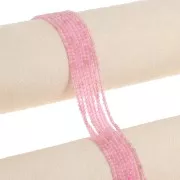 Cuenta redonda 2mm - Cuarzo rosa x38cm