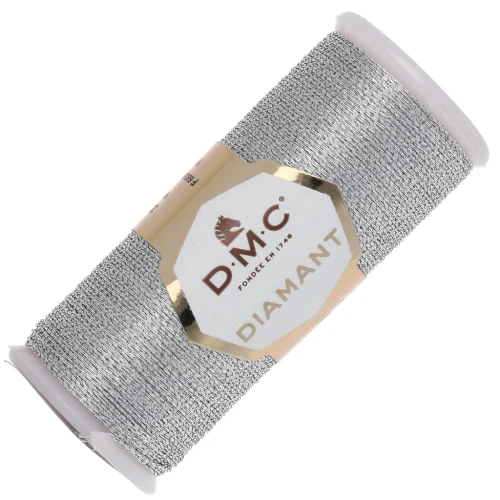 Hilo para bordar DMC Diamant Silver (D415) x35m