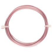 Hilo cuadrado de cobre para joyería 0,8 mm anti-desgaste - Dorado rosa x6m