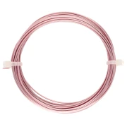 Hilo cuadrado de cobre para joyería 0,8 mm anti-desgaste - Dorado rosa x6m