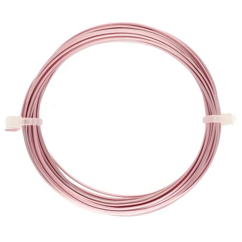 Hilo cuadrado de cobre para joyería 0,8 mm anti-desgaste - Dorado rosa x6m