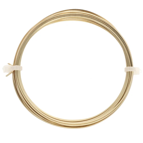 Hilo cuadrado de latón para joyería 0,8 mm anti-desgaste x6m